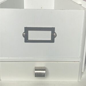 White Storage Organizer with Drawer
